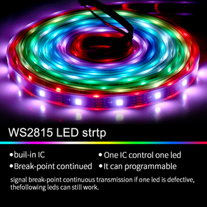 WS2815b 30led DC12V digitale doppia linea di segnale IP67 WS2815 SMD5050 30Pixel RGB IC indirizzabile striscia Led flessibile - Product Image 5