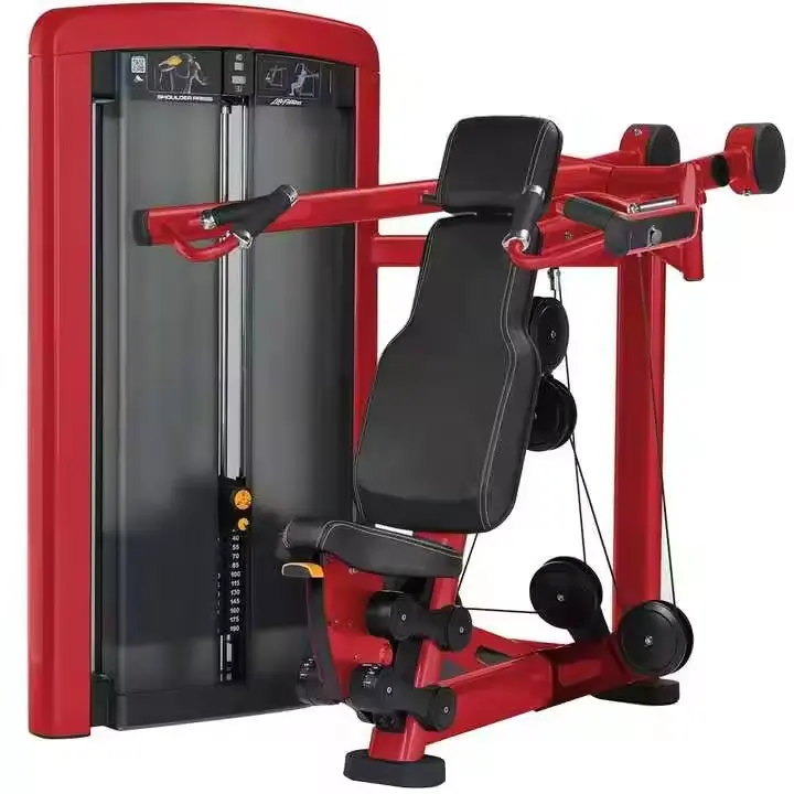 Equipo de gimnasio de entrenamiento de fuerza con PIN cargado profesional, máquina de prensa de hombro, equipo de Fitness comercial a la venta