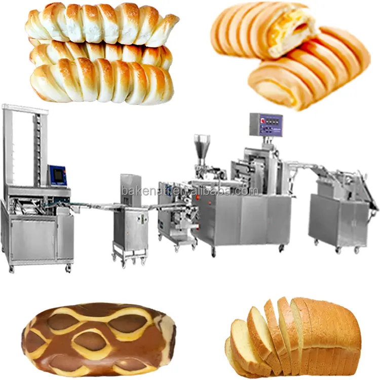 Máquina automática para hacer pan tipo baguette, máquina para hacer pan, línea de producción, 2 unidades