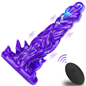 8 "Big Knot Fantasy <span class=keywords><strong>Dildo</strong></span> Thrusting Vibrator avec télécommande sans fil 100% Silicone étanche pour hommes et femmes - Product Image 1