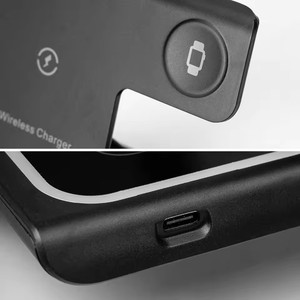 サムスンウォッチ用ホット3in1ワイヤレス充電器6 5 Pro高速充電ステーションiPhoneワイヤレス充電器用LEDライト付きスタンド - Product Image 4