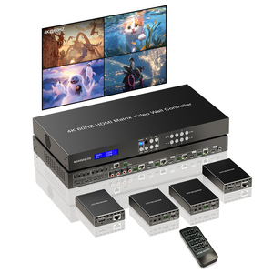 4K60Hz 4X4无缝矩阵开关4K 2x2电视墙控制器HDMI矩阵4X1多查看器分离器hdmi扩展器矩阵开关 - Product Image 1