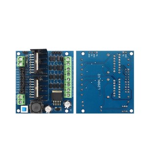 L298N motore Driver Board 4 canali motore di controllo della velocità modulo di rotazione in avanti e indietro regolatore del motore per Arduino Smart Car - Product Image 1