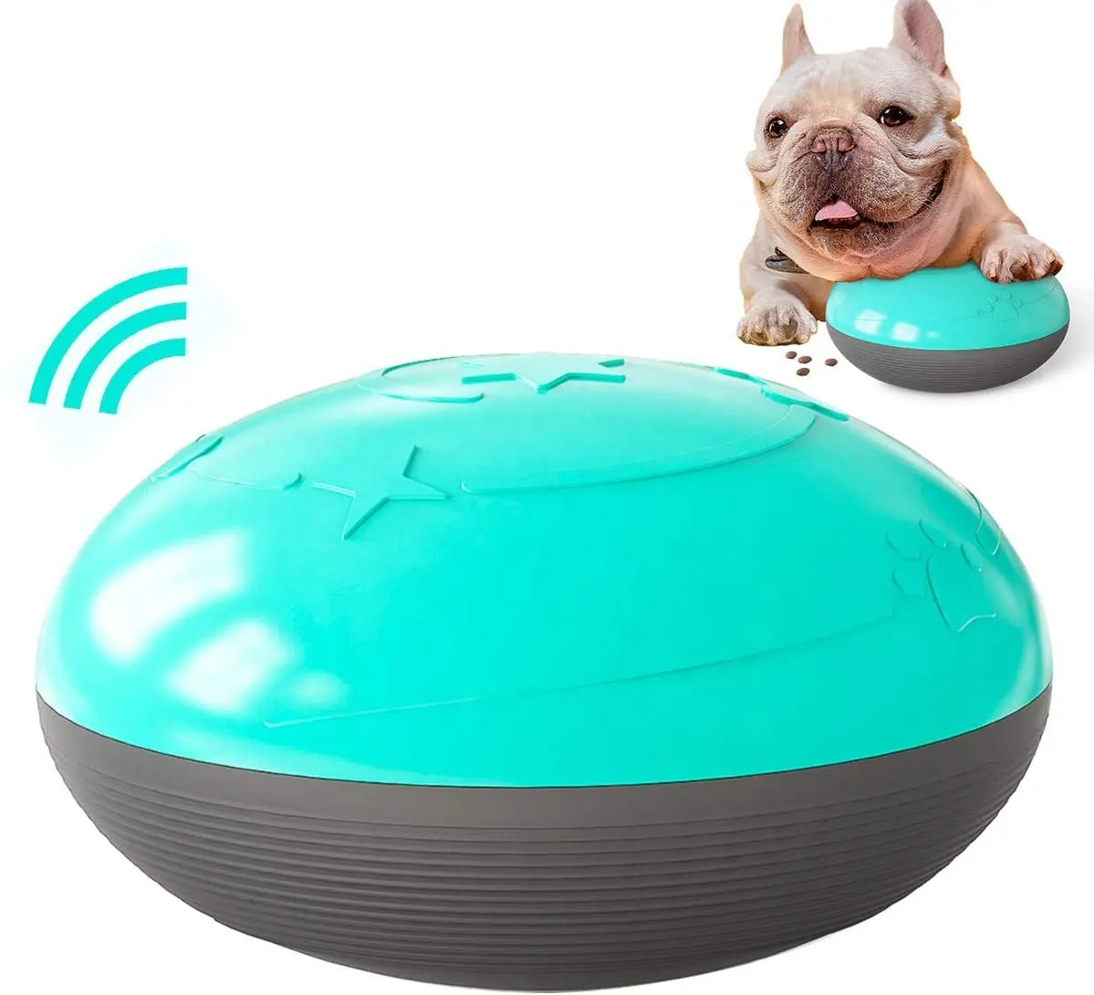 Sıcak satış cızırtılı Pet çiğnemek topu köpek interaktif oyuncaklar köpek maması dağıtıcı yavaş besleyici köpek bakımı oyuncak