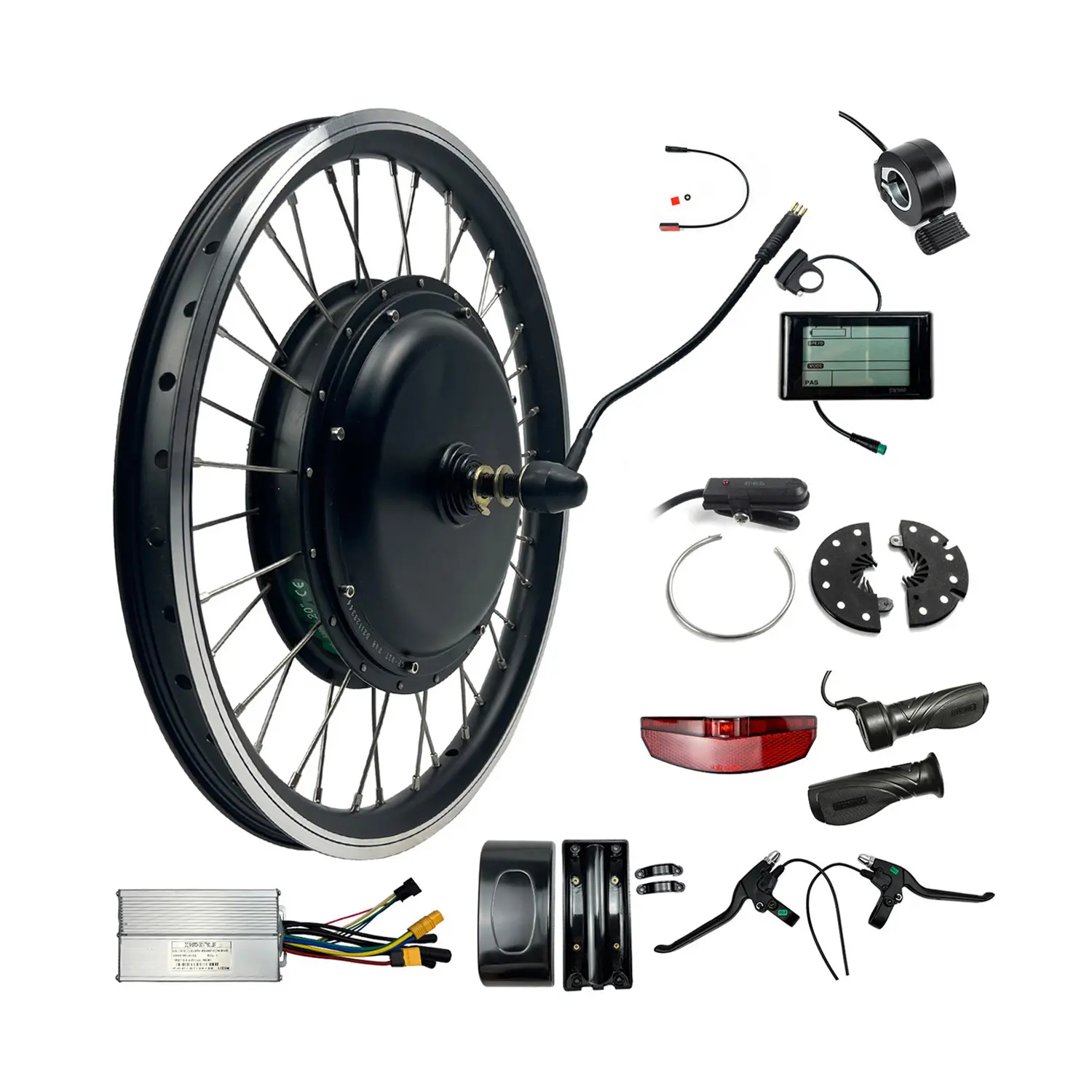 CE aprobado 48V 1500W Kit de bicicleta eléctrica e kits de bicicleta 48V 2000W Kit de conversión con batería opcional