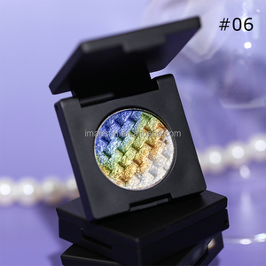 Новый тренд, частная марка, Шелковый прессованный пигмент, многохромный дуохромный цвет, меняющий цвет, радужная палитра теней для век - Product Image 3