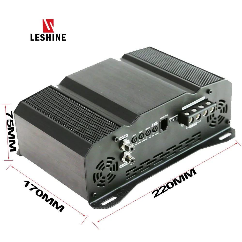 Leshine r 1000.1 Class D Đầy đủ phạm vi Mono khối mini xe khuếch đại cho xe hơi