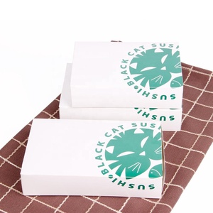 ซูชิ take away กล่องกระดาษคราฟท์กล่องกระดาษที่มีหน้าต่าง, ซูชิทิ้งกล่องบรรจุ - Product Image 4