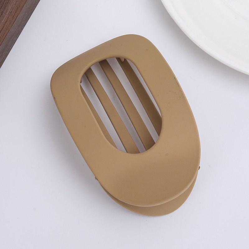Pince bec de canard ovale style kaki mat