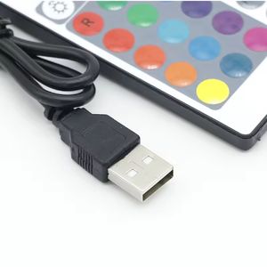 USB 24 кнопки RGB Светодиодные полосы управления с двумя разъемами инфракрасный DC 12 В 24 В 5 В диммер для светодиодного освещения проектов - Product Image 4