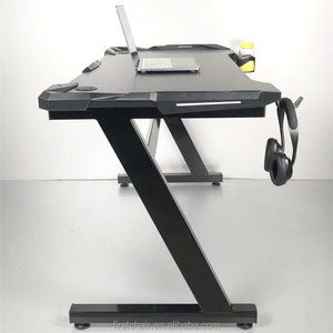 LED-Gaming-Schreibtisch Büro tisch PC Computer Bester Gaming-Schreibtisch für rechteckigen Holz-Gaming-Tisch - Product Image 5