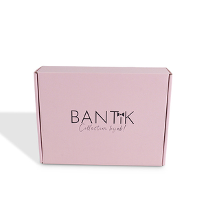 Çevre dostu renkli oluklu pembe nakliye ambalaj kutuları özel Logo baskılı karton kağıt posta giyim sünger - Product Image 6