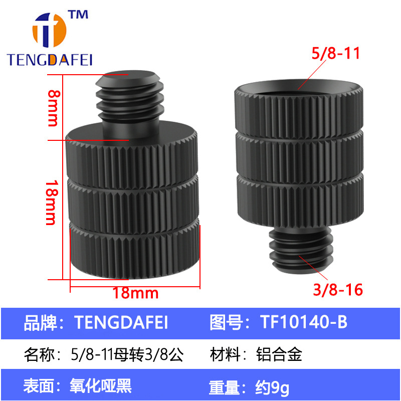 TF10140-B 58-11 hembra a 38 macho negro mate