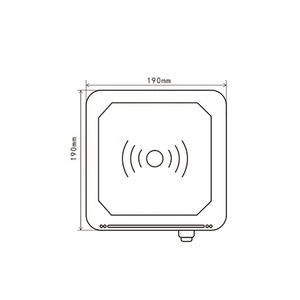 TCPIP-lector RFID de larga distancia, lector de etiquetas múltiples, UHF, Wifi