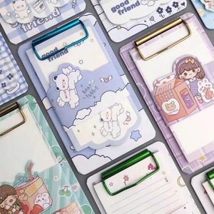 Bloc de notas personalizado, tablero de archivos, diseños de estilo colorido, blocs de notas de papel para escribir, lindo portapapeles Kawaii para la escuela - Product Image 4