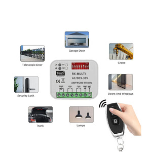 RX-Multi 280-915MHz Tuya WIFI Garage porta ricevitore remoto RF controllo DC9-30V di plastica con codice di rotolamento - Product Image 1