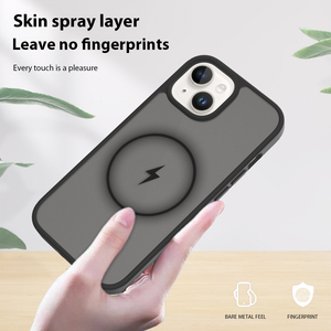 Cep telefonu kabuk manyetik kablosuz şarj darbeye cilt hissediyorum Apple için iPhone 15 için mat saydam koruyucu kapak - Product Image 6