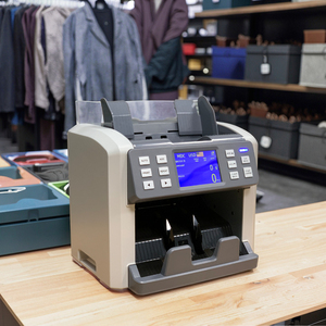P100 EUR/USD/LYD Hochwertiger Geldzähler-Geldschein detektor mit UV MG IR DD Geldzähl maschine Automatischer Geldschein zähler - Product Image 1