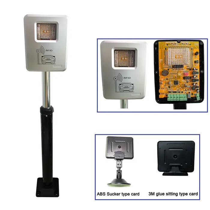 433mhz lungo raggio lettore di schede di RFID attivo con tag attivi per veicolo parcheggio sistema di gestione e di controllo di accesso