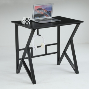 Cheap Factory Price Modern <strong>Simple</strong> <strong>Style</strong> Black Wood <strong>Computer</strong> Desk K-Shaped Home Study Writing <strong>Table</strong> Desk