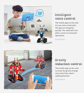 Neues fern gesteuertes intelligentes Roboter-Lernspiel zeug für Kinder Intelligentes Programm Block roboter Modellbau steine Kinderspiel zeug