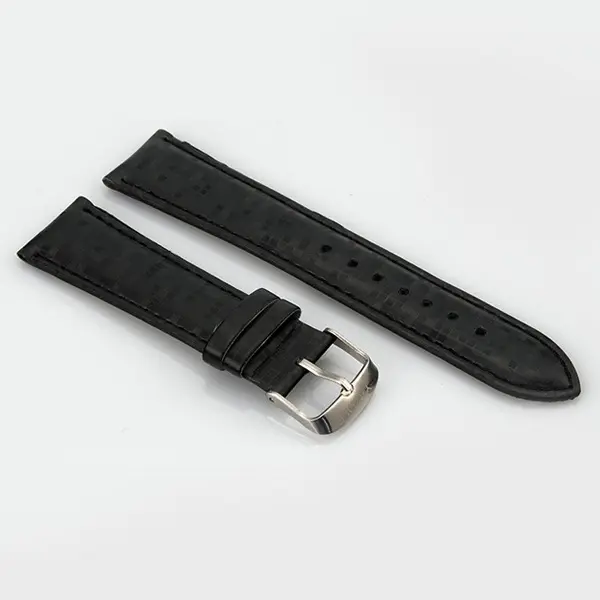 Yazole Z P26สายนาฬิกาสีดำคุณภาพสูงเข็มขัดหนัง PU ราคาถูกสายรัดข้อมือขายส่ง