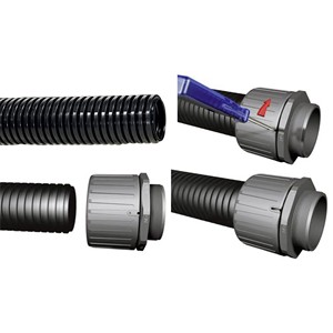 HellermannTyton 166-11302 HG-HW13 Corrugated <strong>Tube</strong> Black 9mm Meters (940910063269)