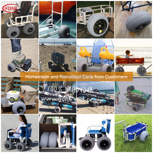 Yonk 12 "טריילר פנאומטי חוף גלגלים בלון צמיגי בלון לחוף הים