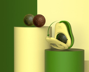 Wholesale <strong>Catnip</strong> Toy Rotatable Kitten Snacks Play <strong>Catnip</strong> Avocado Wall <strong>Catnip</strong> Balls Pet Accessories Edible Kitty Toys