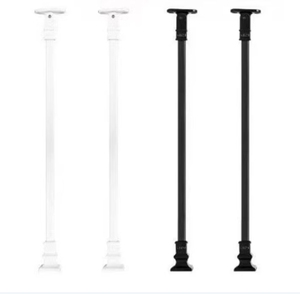 Rampe d'escalier verticale moderne avec main courante en bois pour escaliers en fer et balcon, revêtement en poudre, installation facile - Product Image 5