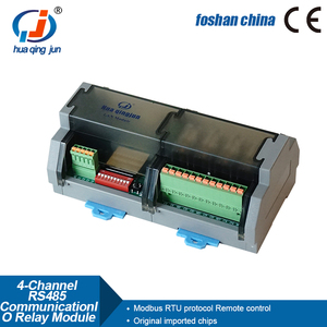 Huaqingjun 4-Channel <strong>Inputs</strong> <strong>Outputs</strong> RS485 Ethernet <strong>Relay</strong> Module IO Modbus RTU/TCP G2R-1 SPDT 10A RJ45 <strong>Relays</strong> for PLC - Product Image 2