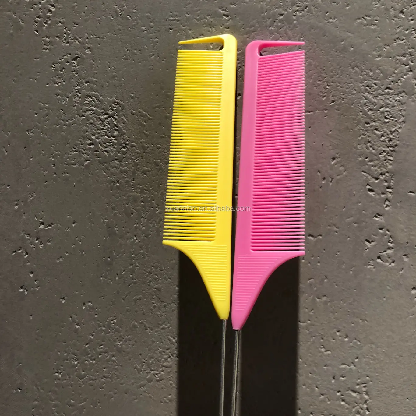 Peigne de queue de pointe d'usine peigne à cheveux à queue en métal pour peigne de coiffeur de cheveux pour outils d'extensions de cheveux