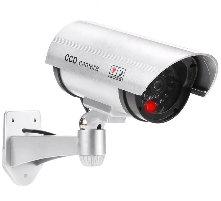 Telecamera di sicurezza fittizia telecamera fittizia CCTV Color argento 11A