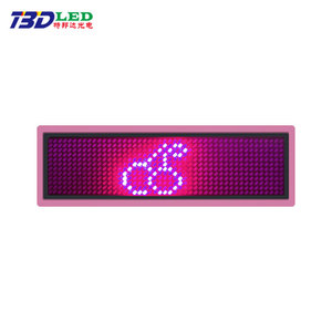 スクロールメッセージミニLEDネームタグスマートフレキシブルRGB LEDディスプレイネームバッジ工場卸売 - Product Image 4