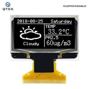 SSD1106 ile Arduino ve ahududu Pi e-kağıt modülü paneli için 1.3 inç PMOLED Mini OLED monitör ekranı 128x64 uyumlu