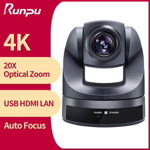 Runpu HK10UH Hot Lecture Broadcast 4K 8mp 20X Zoom óptico HD MI PTZ Óptica Cámara de sala de conferencias con controlador IP OBS vMix