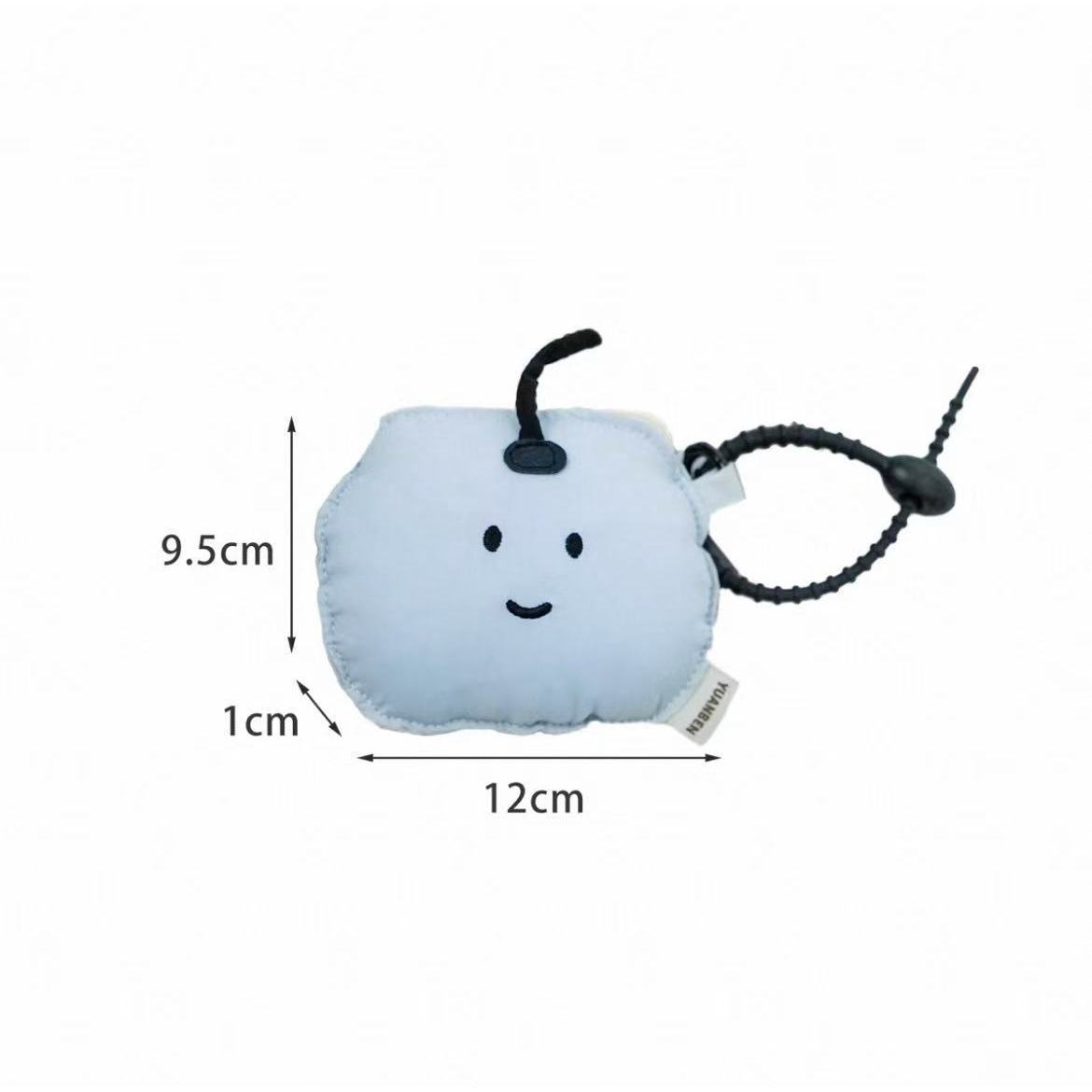 Étui pour écouteurs amélioré, bleu ciel, doublé de coton