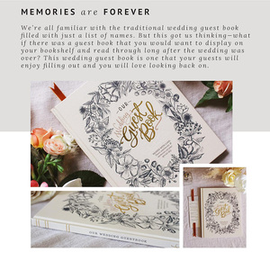 <strong>Book</strong> Custom Hard Case Bound Printing Content for Weeding Customer Service Organizer Planner Guest <strong>Book</strong> - Product Image 2