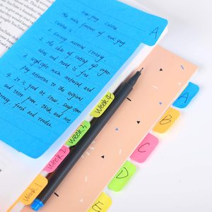 Divider Sticky Notes Set Super Sticky Page Markers Prioritize with Color <strong>Coding</strong> Ruled Dotted Index Tabs Labels - Product Image 4