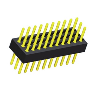 PCBラウンドピンヘッダー機械加工CNCパーツコネクタ2.54mmピッチ機械加工ピンヘッダーストレートタイプ2x10ピンピンヘッダー - Product Image 5