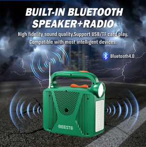 Compact Solar Generator 76.8Wh LiFePO4 3000 Cycles FM Radio MP3 Playback 12V DC <strong>Outputs</strong> for Families Camping - Product Image 2
