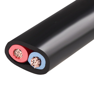 CE VDE onaylı 2X1.5mm2 2*2.5mm e n e n e n e n e n e n e n e n e n e paralel CPE düz kauçuk kablo 2 çekirdek H05RNH2-F güç kabloları - Product Image 4