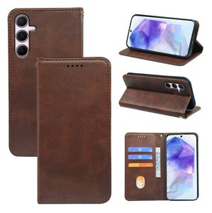 工厂可定制翻盖磁铁钱包皮革手机套，适用于三星Galaxy S25带卡座支架的边缘手机套 - Product Image 4
