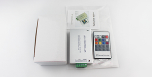 Mehrfarbige LED-Licht-Controller Rf 20 Tasten Fernbedienung 12A 24A Aluminium Shell Dc12V-24V RGB-LED-Controller - Product Image 5