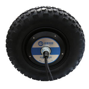 ZLTECH低速高扭矩15英寸24V 48V 800W 15N.m 1024编码器无刷AGV直流轮毂伺服电机用于检查机器人 - Product Image 1