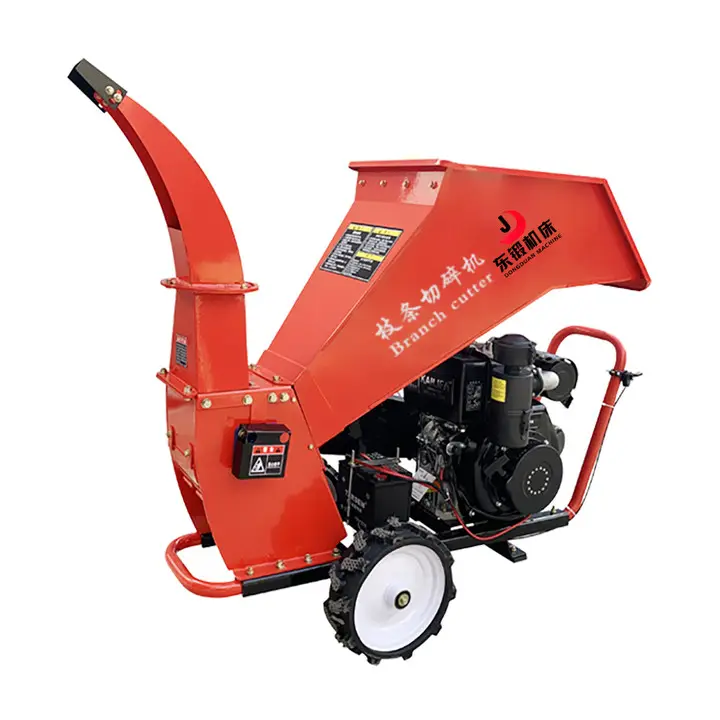 Gỗ chipper chi nhánh Mài động cơ diesel hoặc ổ điện được sử dụng cho trang trại rừng