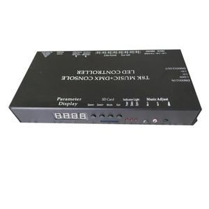 DMX512 Programmier barer digitaler LED-Licht regler DMX-Konsole T8k 8-Kanal-LED-Musikcontroller