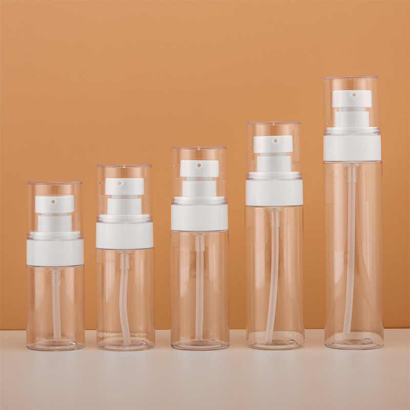 Bouteille claire de tête de lotion blanche