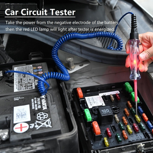 6-24V araba kamyon devre Test aleti teşhis aracı LED göstergesi Piercing prob otomobil işık testi - Product Image 5
