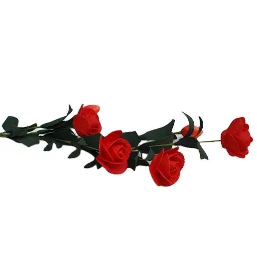 FCF1005-rosas de espuma de PE, pulverizador de flores de espuma táctil real para decoración del hogar, venta al por mayor
